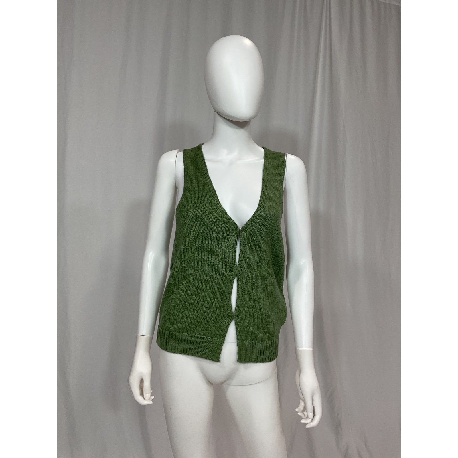 L'Academie 'Kilah' Green Knit Vest Size M