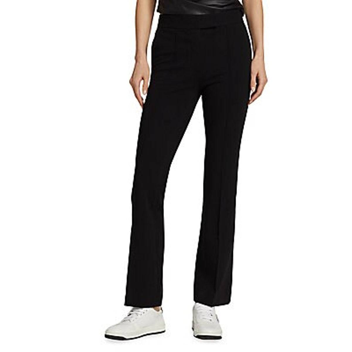 Helmut Lang 'Cropped' Black Bootcut Pants Size 4