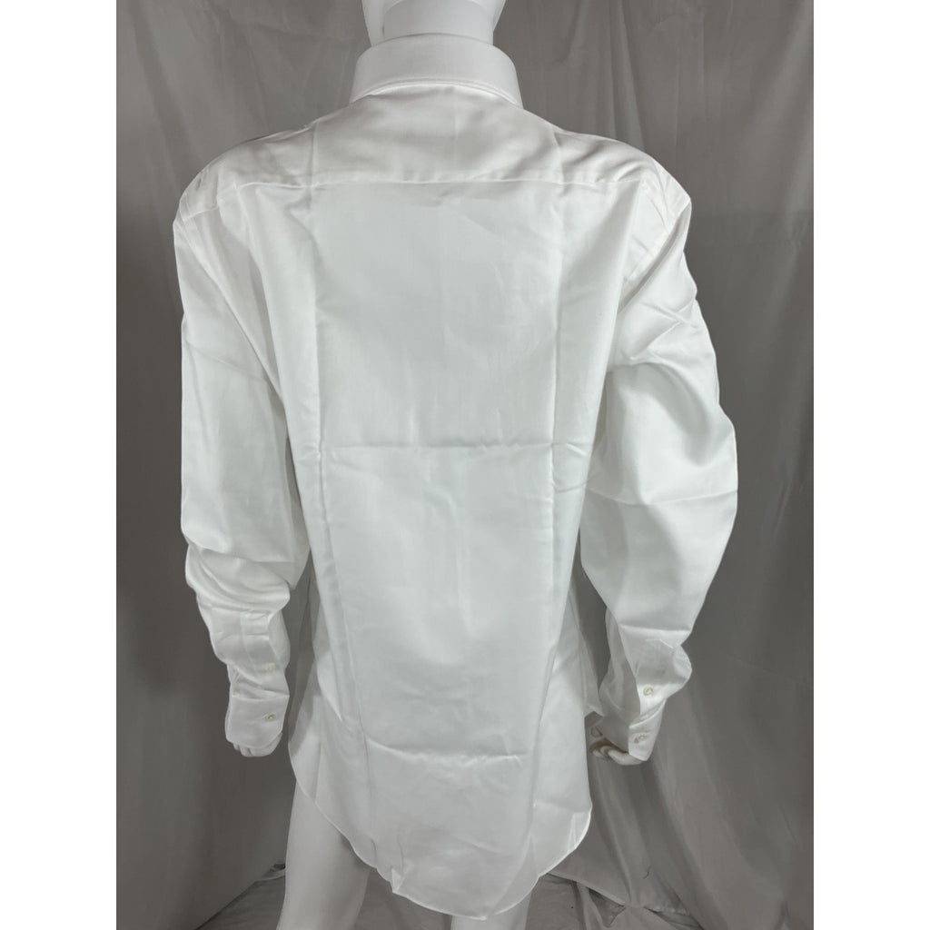 Zegna 'Trecapi' White Cotton Oxford Sport Shirt Size 42 - NWT