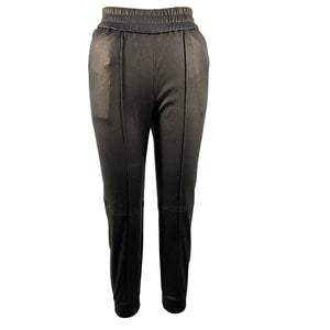 Sprwmn Sleek Black Slim Fit Cuffed Jogger Pants Size XS NWT