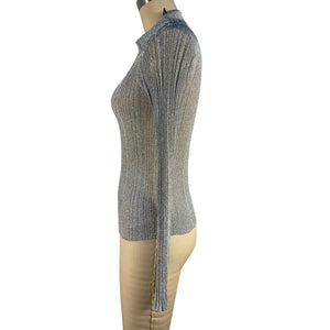 A.L.C. Shimmer Mercury Elsa Top Size XS