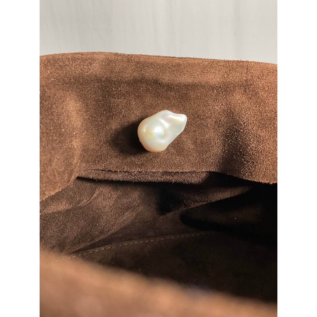 Donni. The 'Lady' Brown Suede Bag