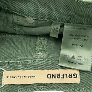 Grlfrnd Cargo Green Kiko In Lost Paradise Skirt Size 25