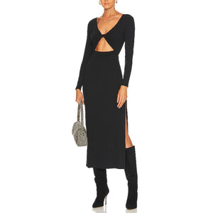 L*SPACE Sleek Black Hayden Dress Size SM S/P