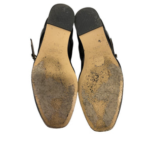 Le Monde Beryl Mesh Black Mary Jane Flats Size 37.5