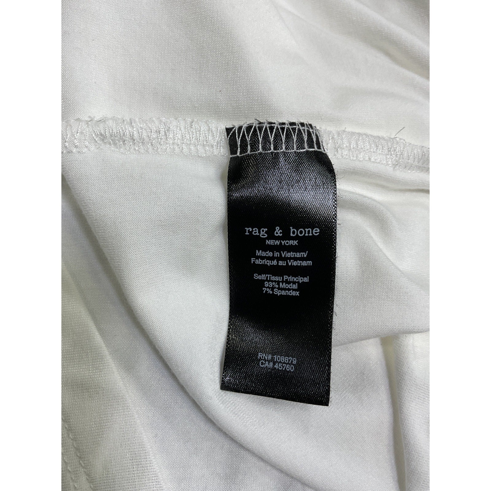 Rag & Bone 'Luca' White Modal Button-Front Shirt Size M