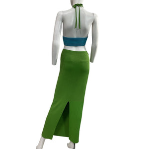 Retrofête Cutout Green And Blue Eloisa Dress Size XL