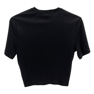 Versace Graphic Black Goddess Logo Tee Size 38 IT