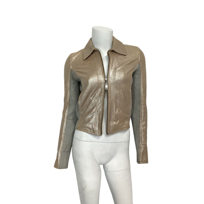 Diesel Metallic Silver Tafy Jacket Size 38 / US Small