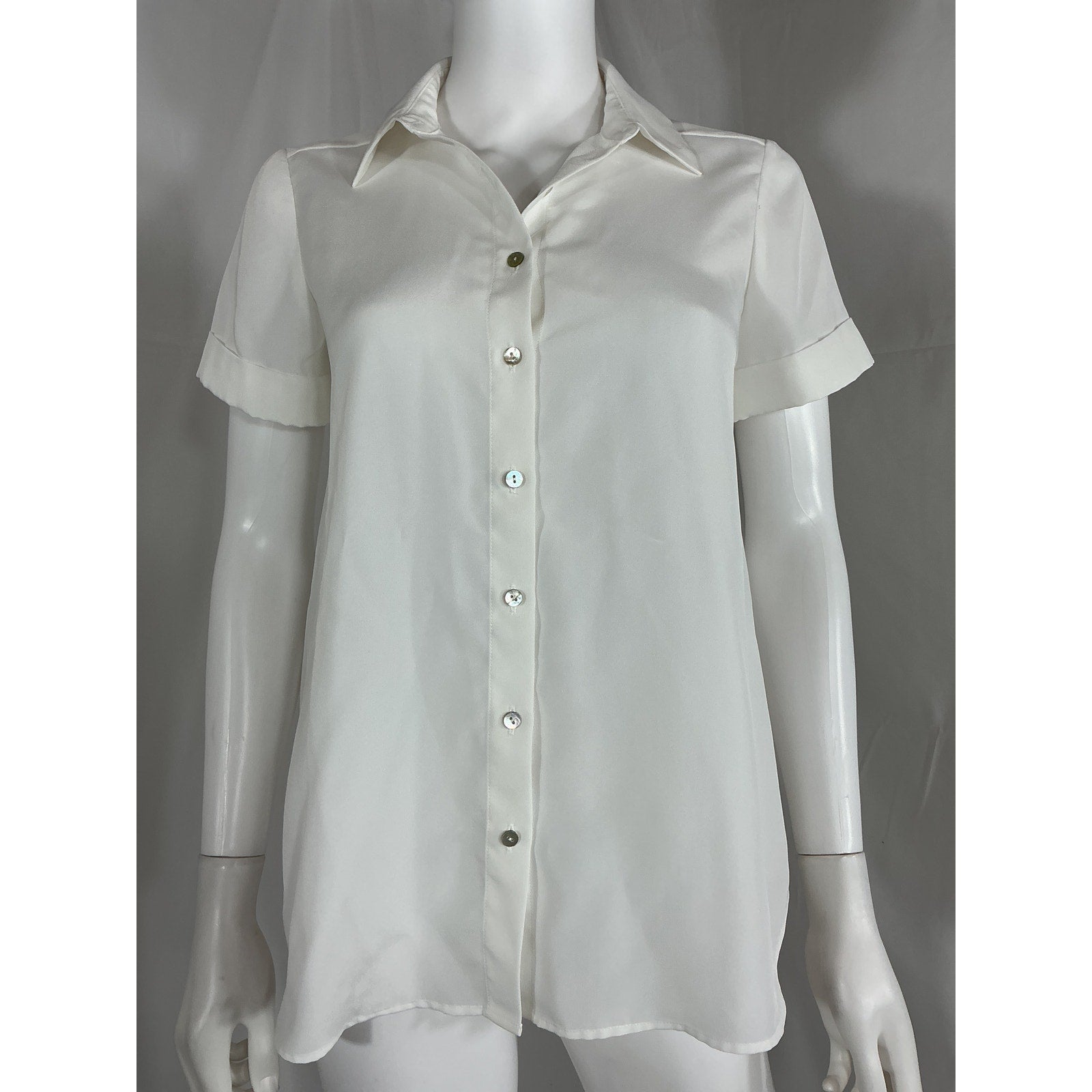 Hatch 'The Savannah' White Polyester Top Size 0