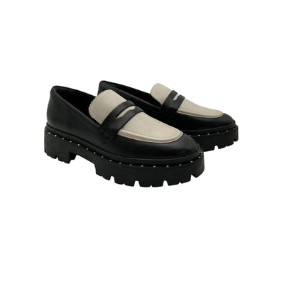 Schutz 'Christie' Multicolor Leather Flat Shoes Size 7 B