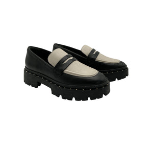 Schutz 'Christie' Multicolor Leather Flat Shoes Size 7 B