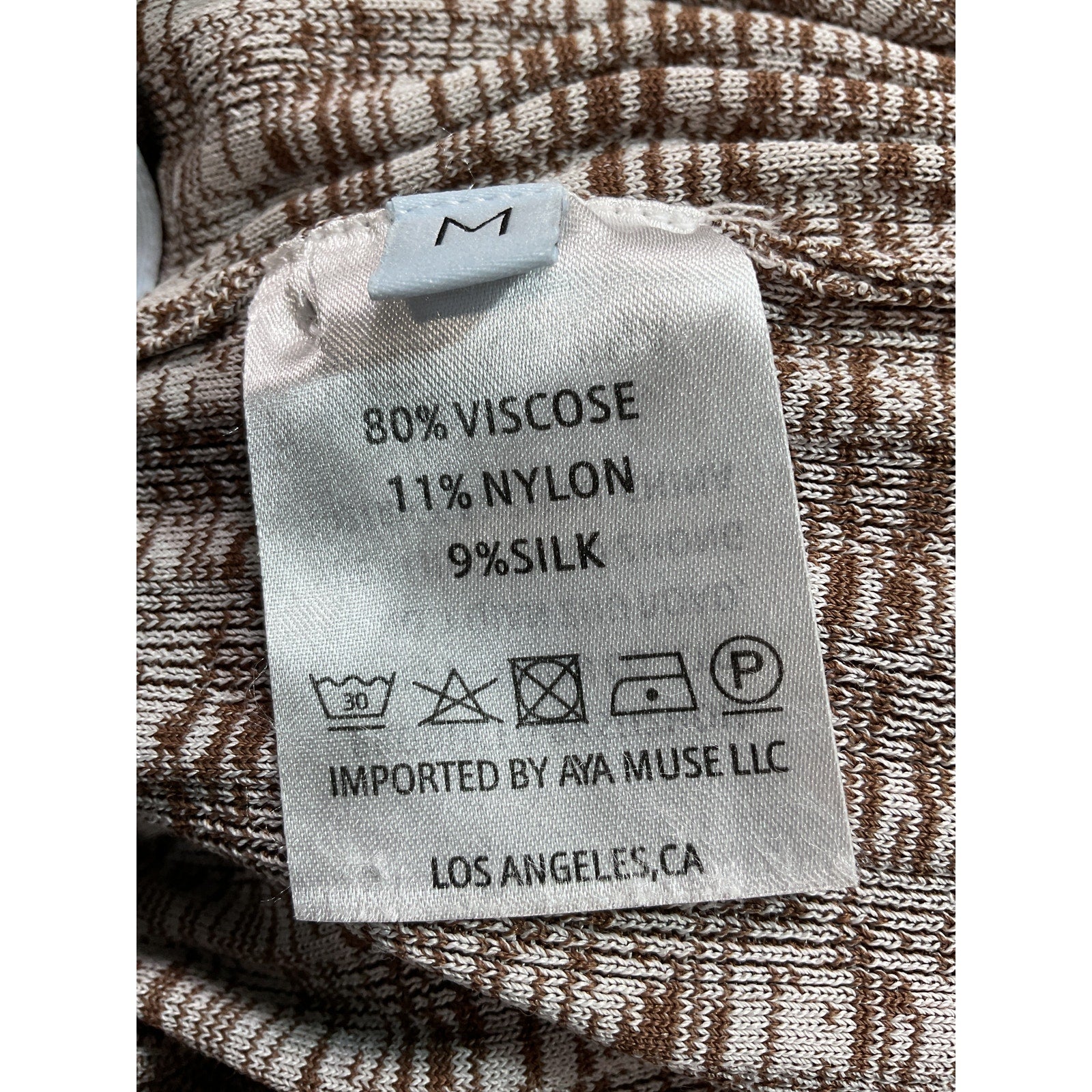 Aya Muse 'Emzar' Brown Knit Pant Size M