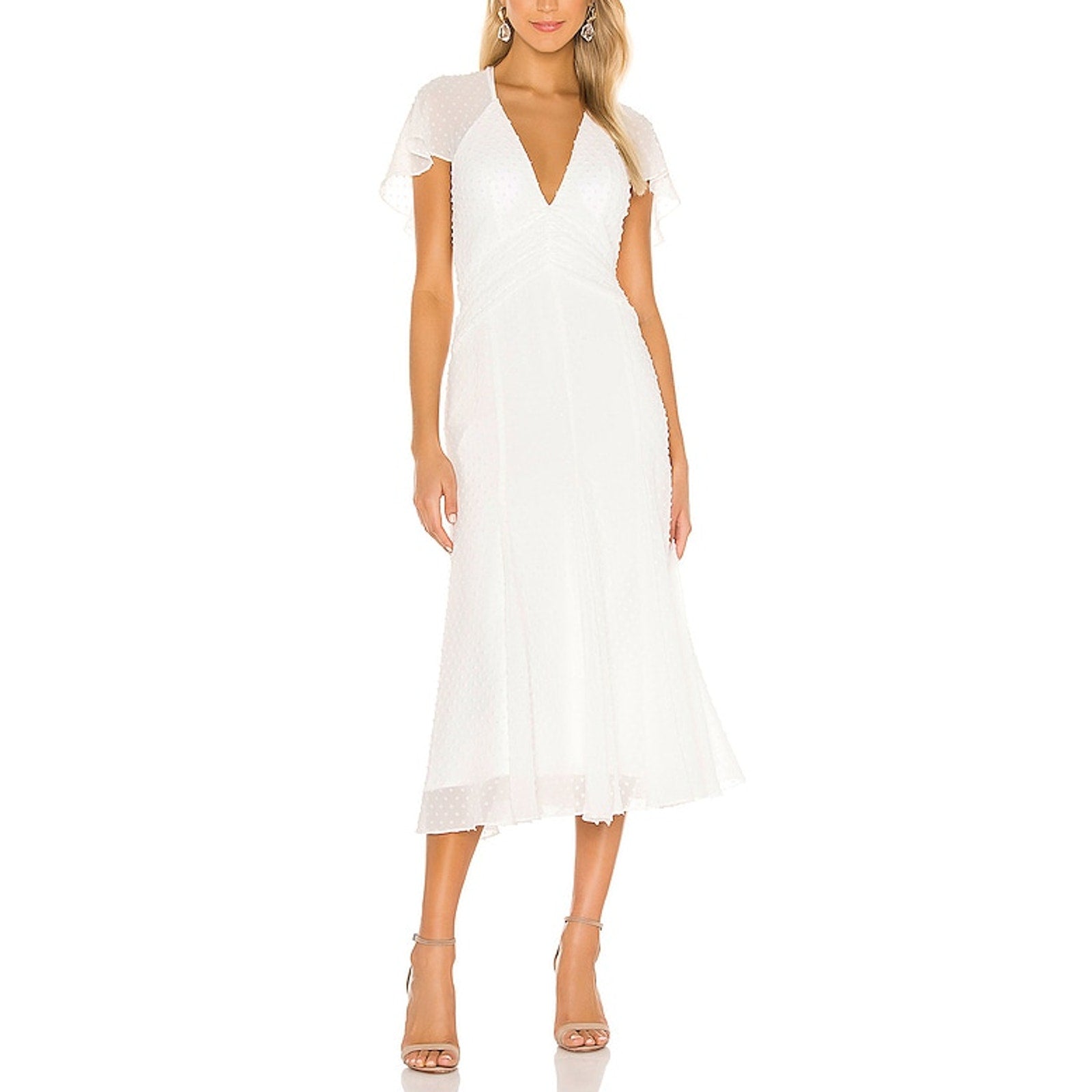 Katie May Show The F White Polyester Up Dress Size M - NWT