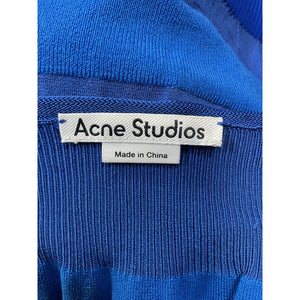 Acne Studios 'Kaelyn' Blue Viscose Rib Sweater Size XS