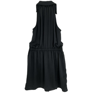 Ramy Brook Draped Black Nettie Minidress Size M
