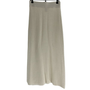 Loulou Studio Textured Ivory Manta Skirt Size S