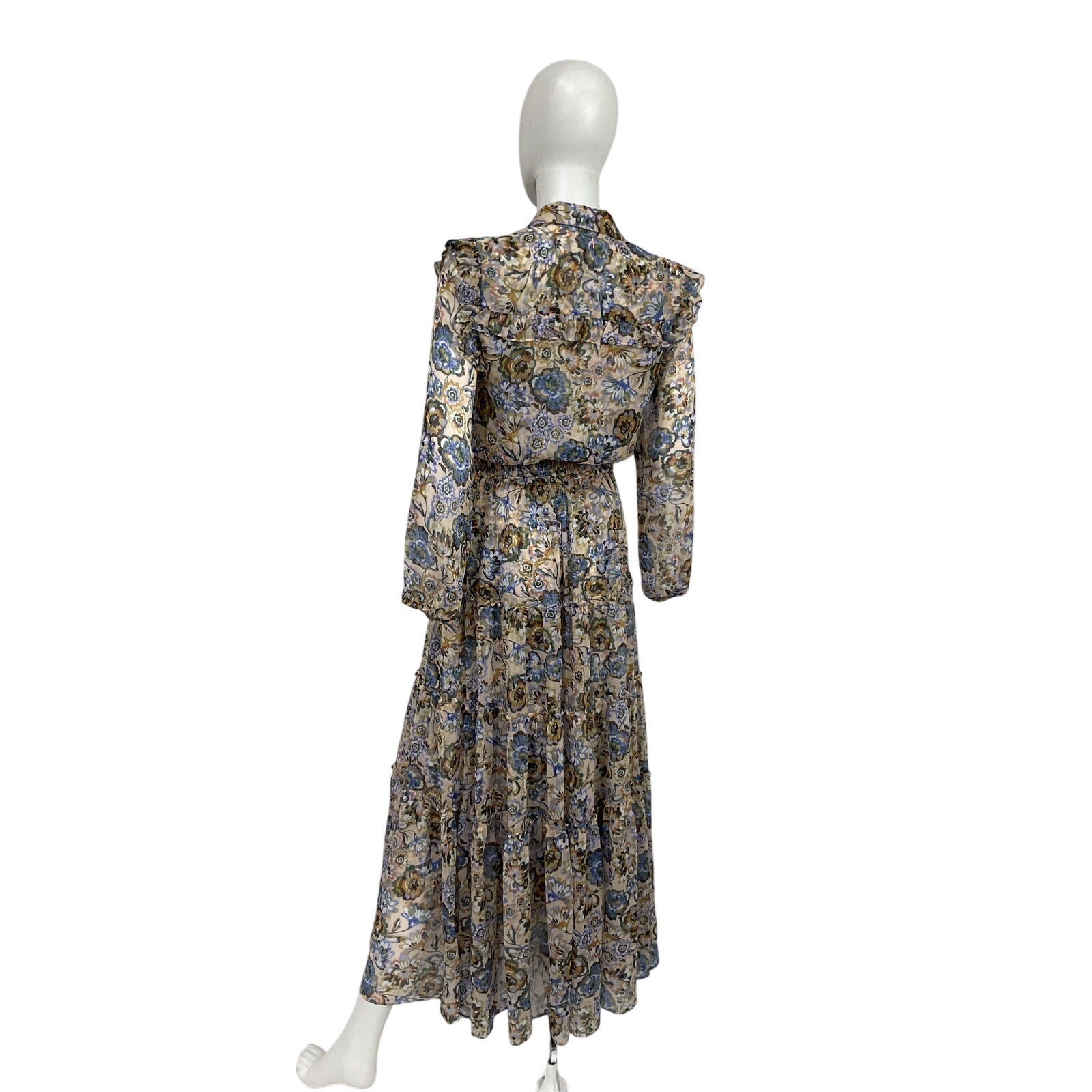 Misa Los Angeles 'Ahreana' Blue Polyester Dress Size XS