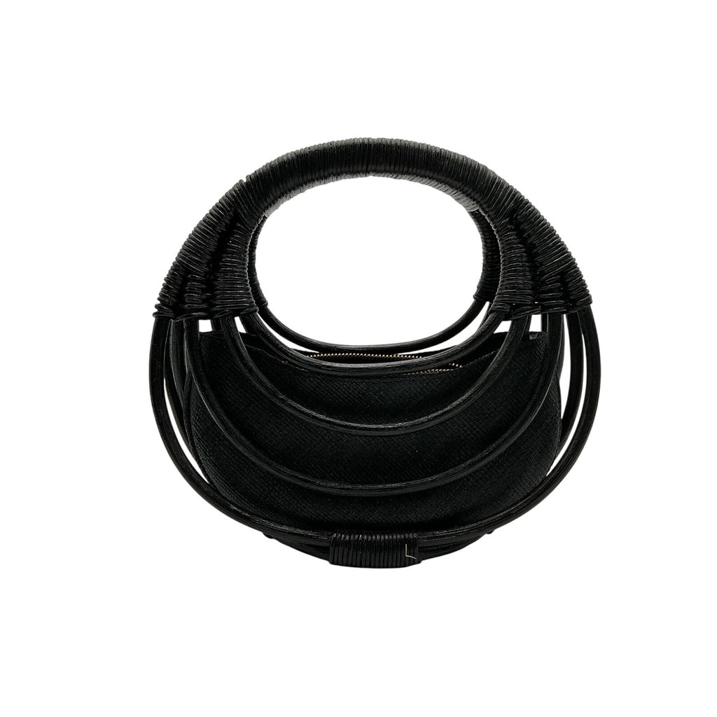 Aranaz 'Curba' Black Mini Handbag