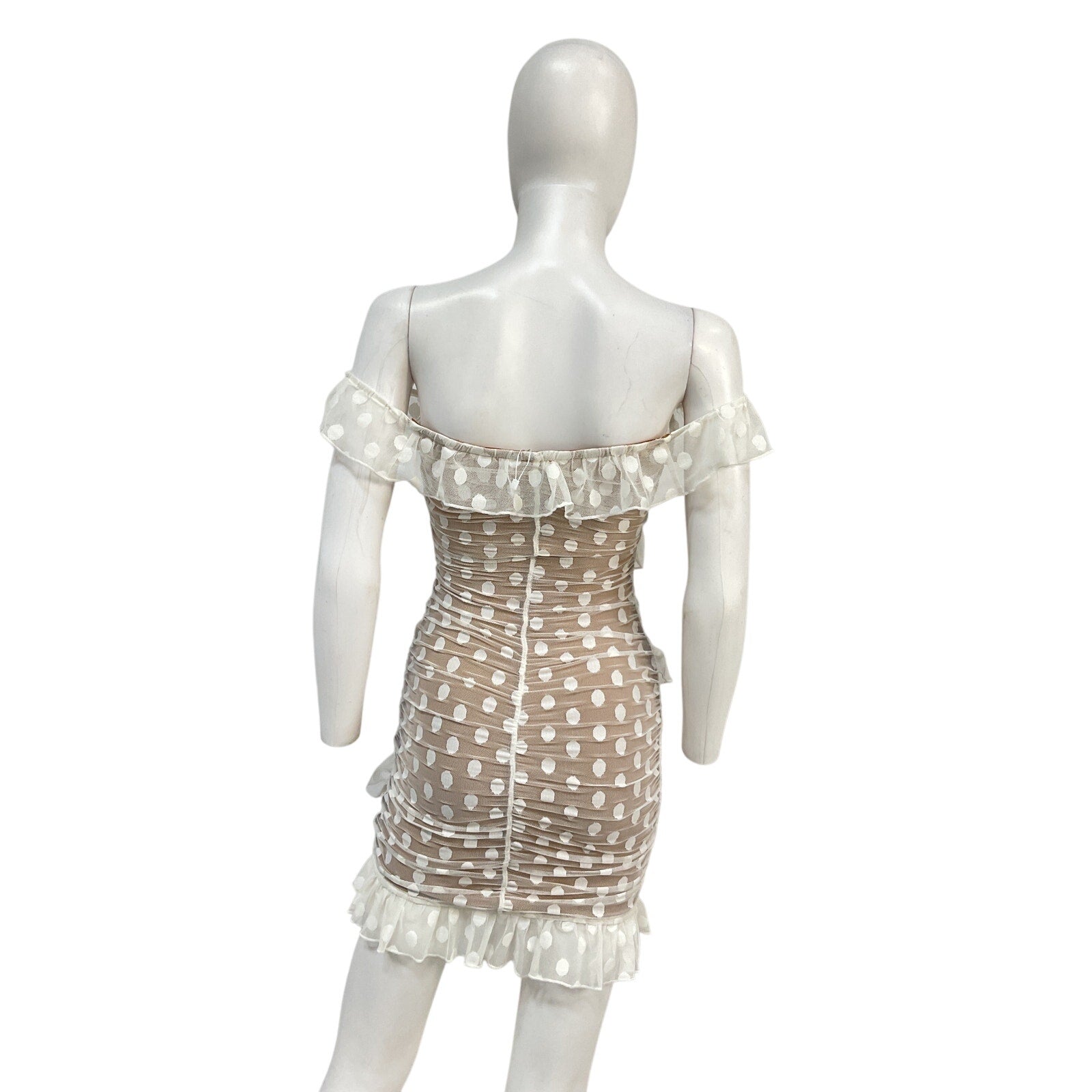 Majorelle 'Bandit' White Nylon Dress Size XS