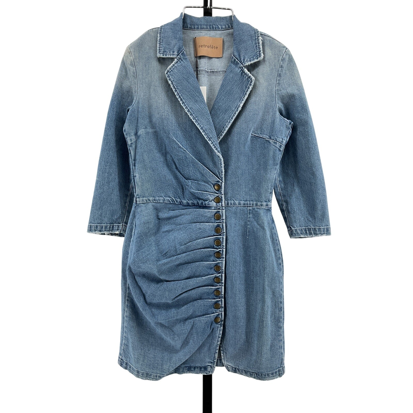 Retrofete 'Willa' Blue Cotton Dress Size S - NWT