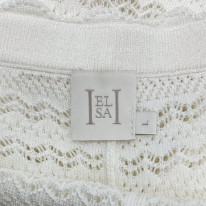 Helsa Scalloped Ivory Kaitltn Pants Size L