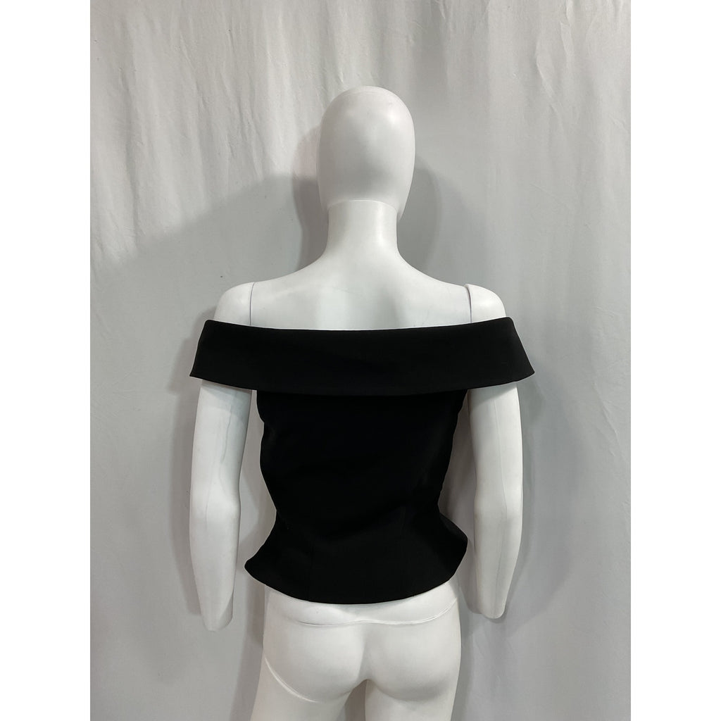 Majorelle 'Brooke' Black Crepe Top Size S