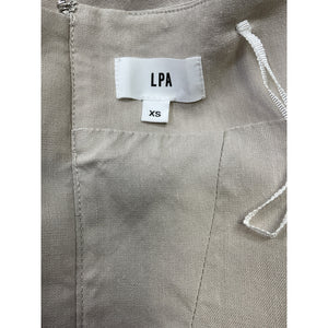 Lpa 'Pietra' Beige Linen Corset Top Size S