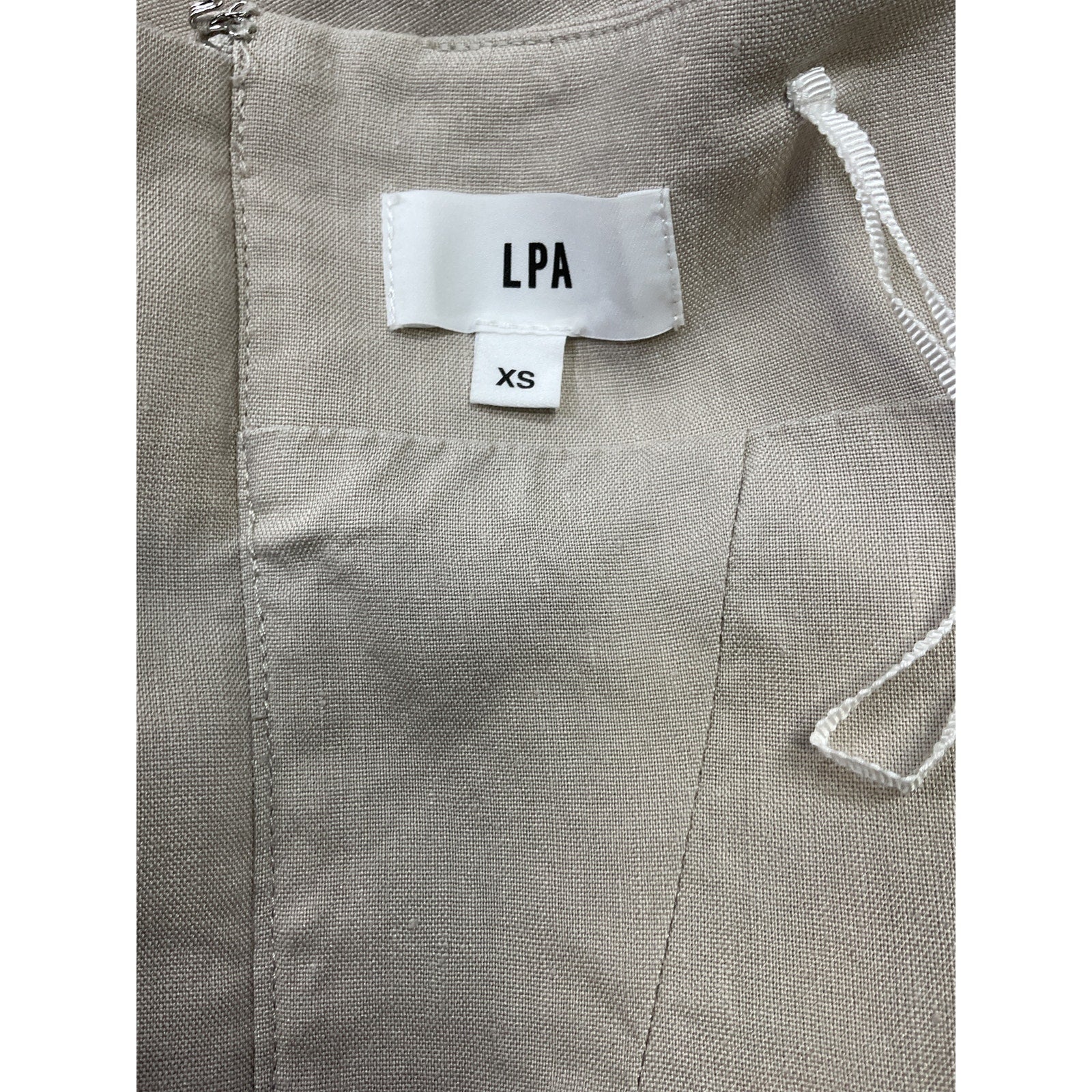 Lpa 'Pietra' Beige Linen Corset Top Size S