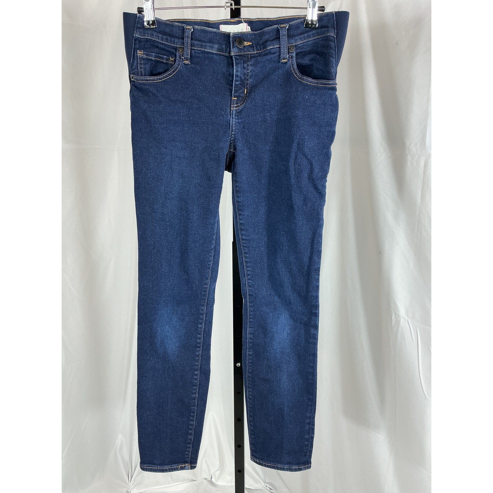 Hatch The Slim Blue Cotton Maternity Denim Jean Size 28
