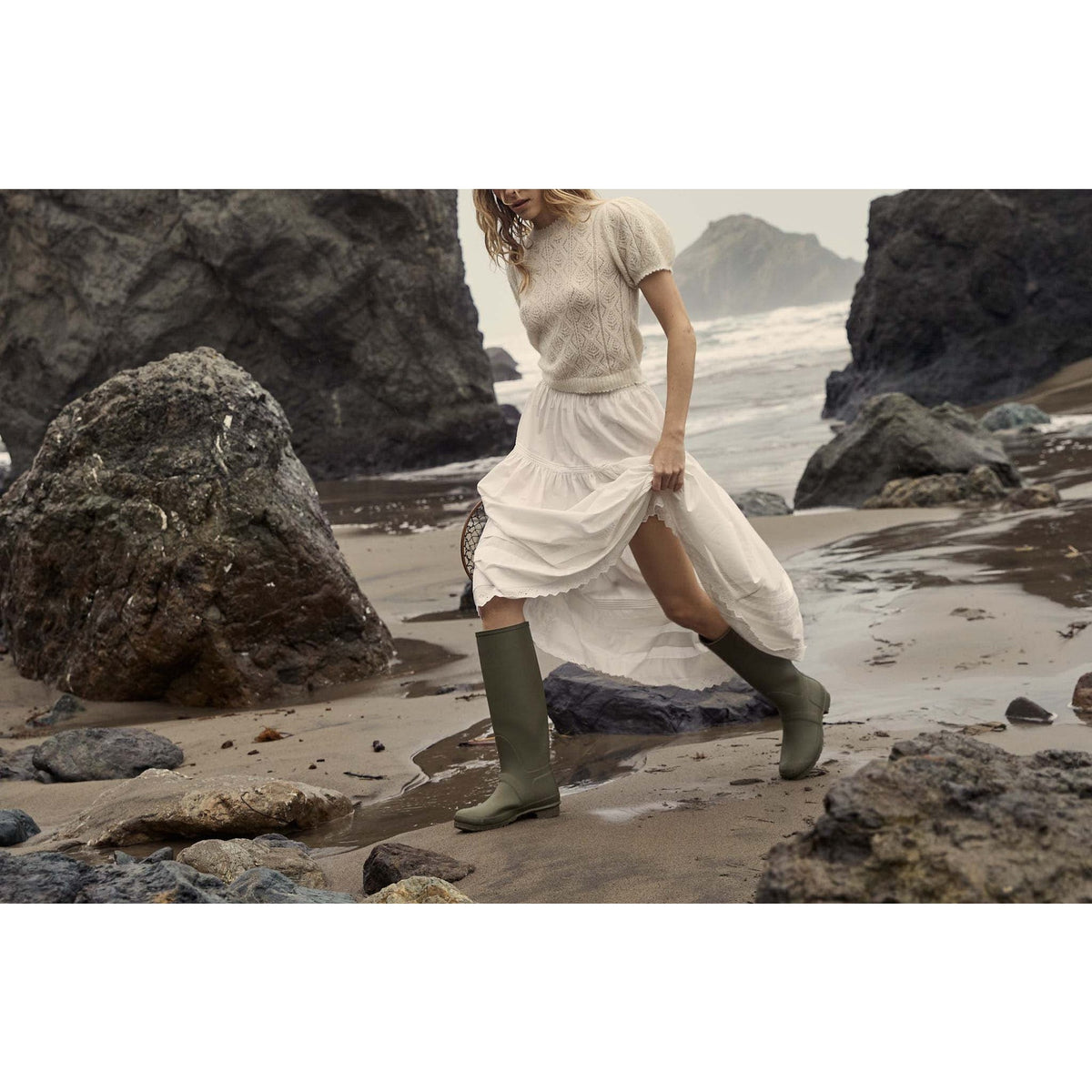 Dôen 'Sebastiane' Off White Cotton Skirt Size M