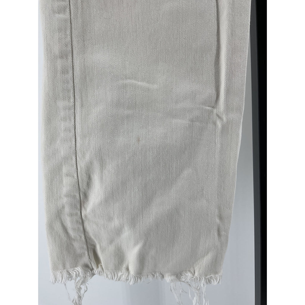 Favorite Daughter 'The Valentina' Super High Rise Mini Bootcut White Denim Jean Size 28