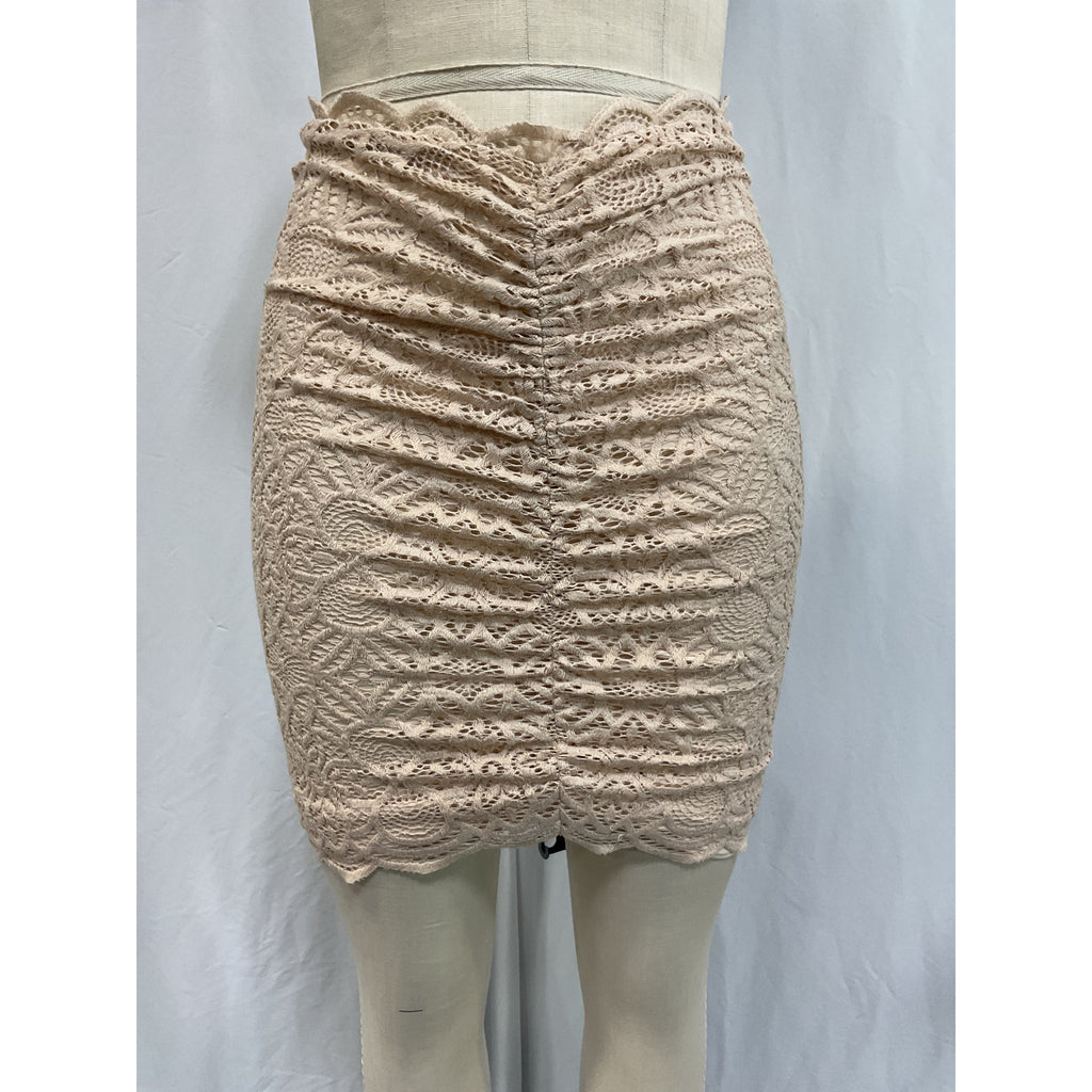 Michael Costello x Revolve 'Stephanie' Beige Skirt Size XS