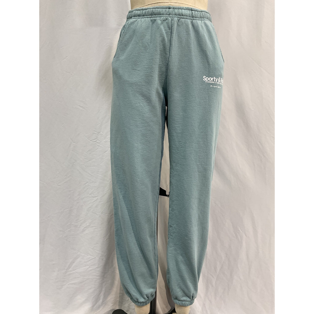 Sporty & Rich Club Blue Cotton Sweatpants Size S