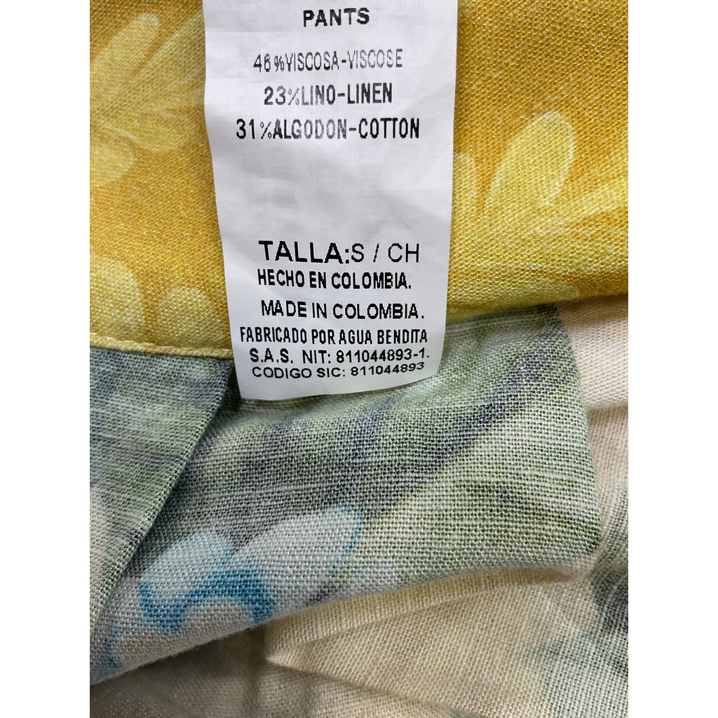 Agua Bendita 'Lee' Orange Linen Pants Size S - NWT