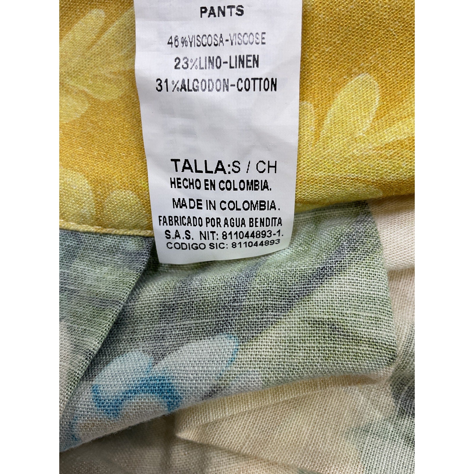 Agua Bendita 'Lee' Orange Linen Pants Size S - NWT