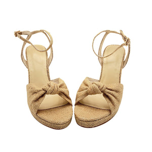 LPA Woven Tan Alessia Platform Sandals Size 9