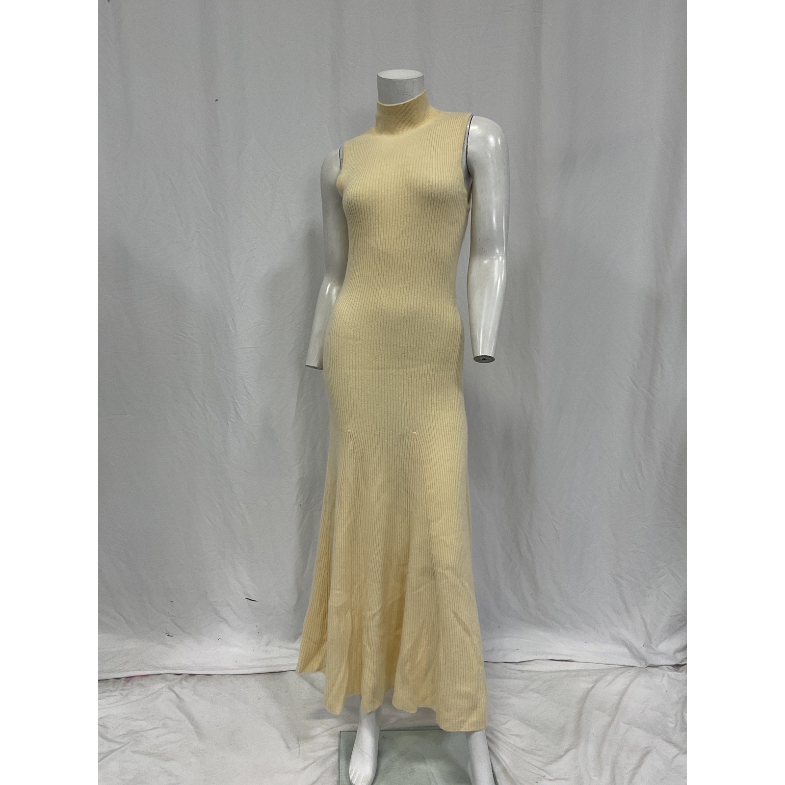 Reformation 'Odelia' Beige Cashmere Midi Dress Size M