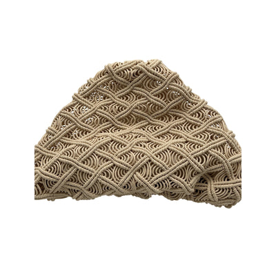 Cleobella 'Nia' Ivory Woven Textile Crochet Bag