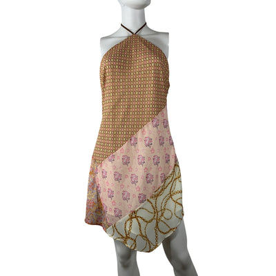 Majorelle Patchwork Multicolor Carrie Mini Dress Size L
