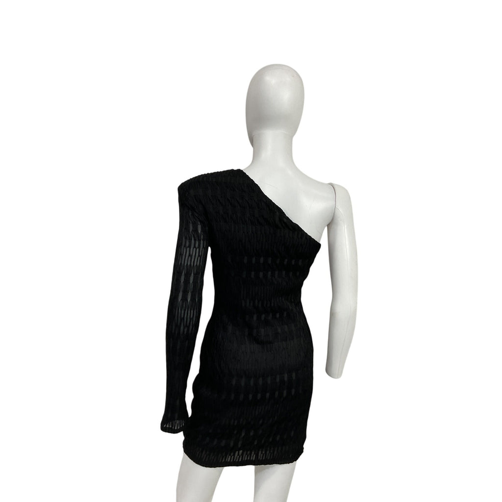 Michael Costello x Revolve 'Madeline' Black Polyester Mini Dress Size M