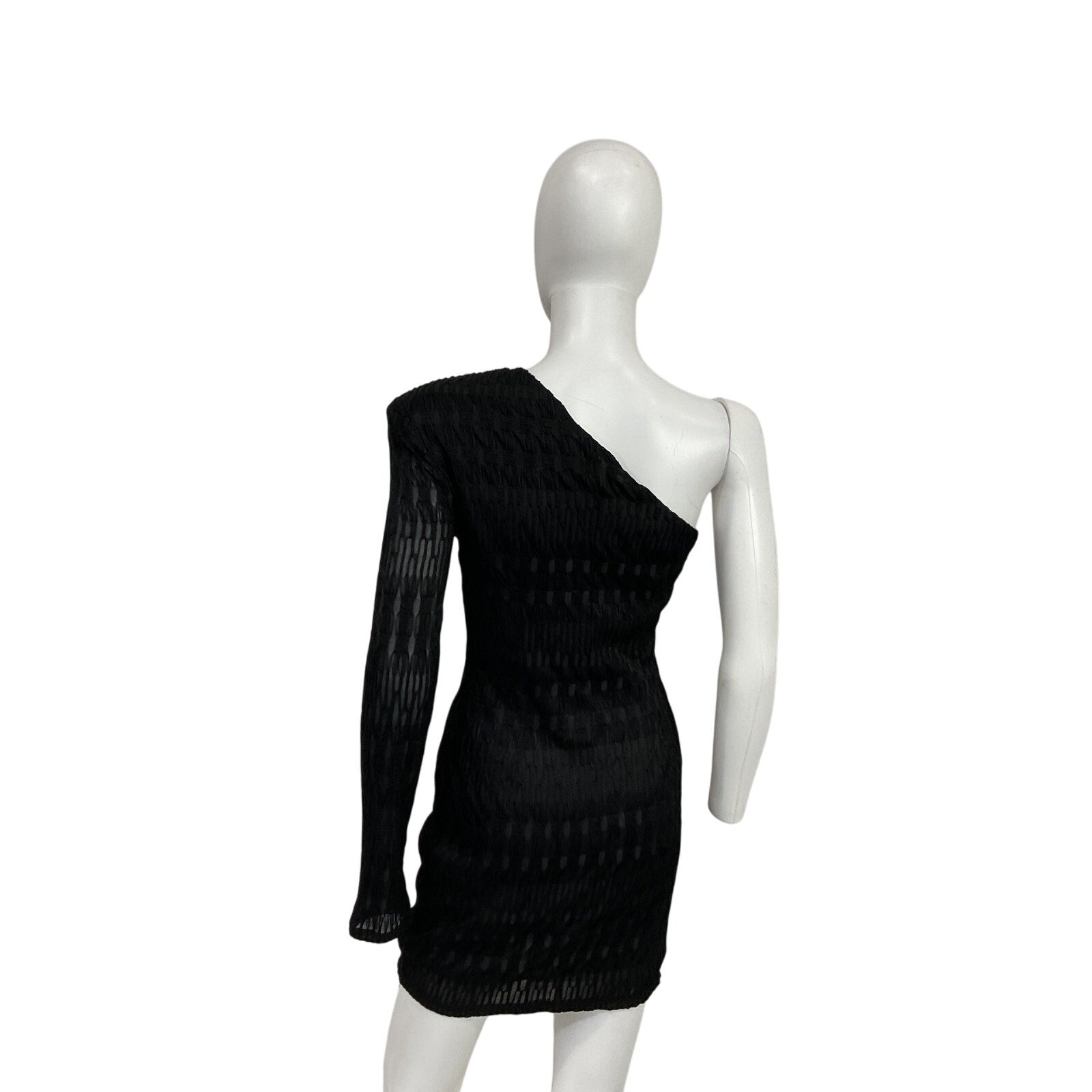 Michael Costello x Revolve 'Madeline' Black Polyester Mini Dress Size M
