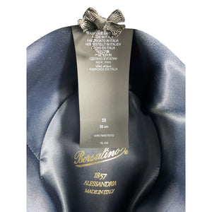 Saint Laurent 'Borsalino' Blue Wool Hat Size 58