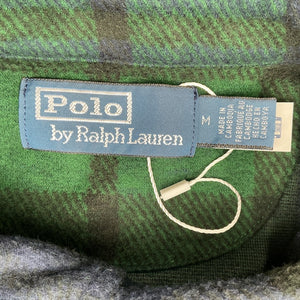 Ralph Lauren Classic Multicolor Plaid Knit Flannel Overshirt Size M