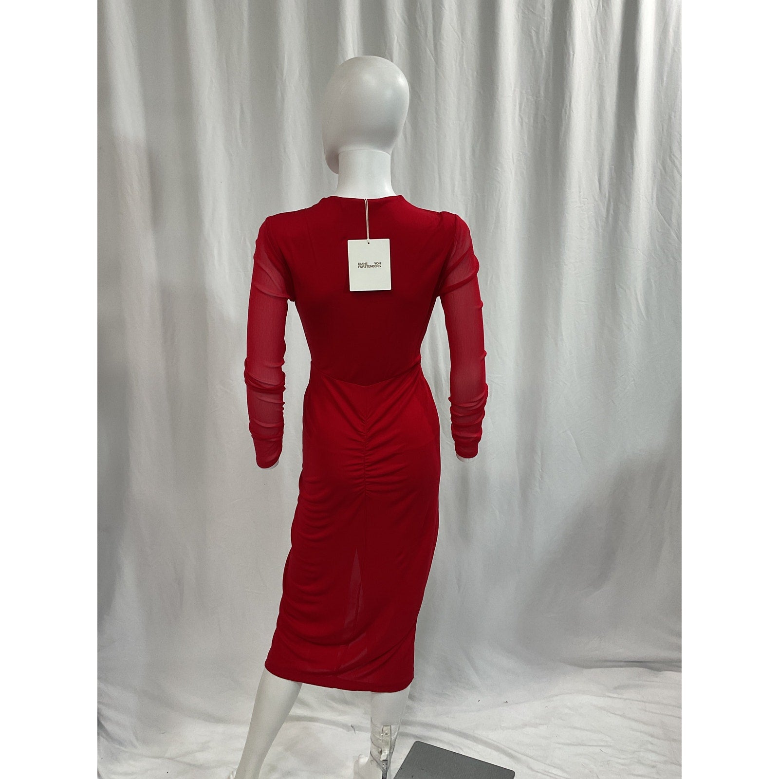 Diane Von Furstenberg 'Hades' Red Dress Size XS - NWT