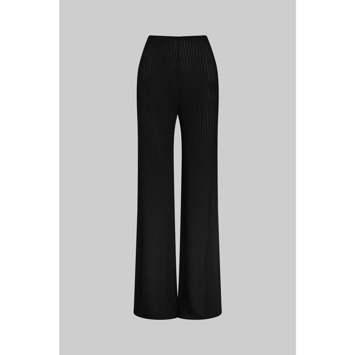 Leset 'Jasmine Pointelle' Black Viscose Pant Size S