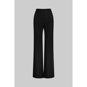 Leset 'Jasmine Pointelle' Black Viscose Pant Size S
