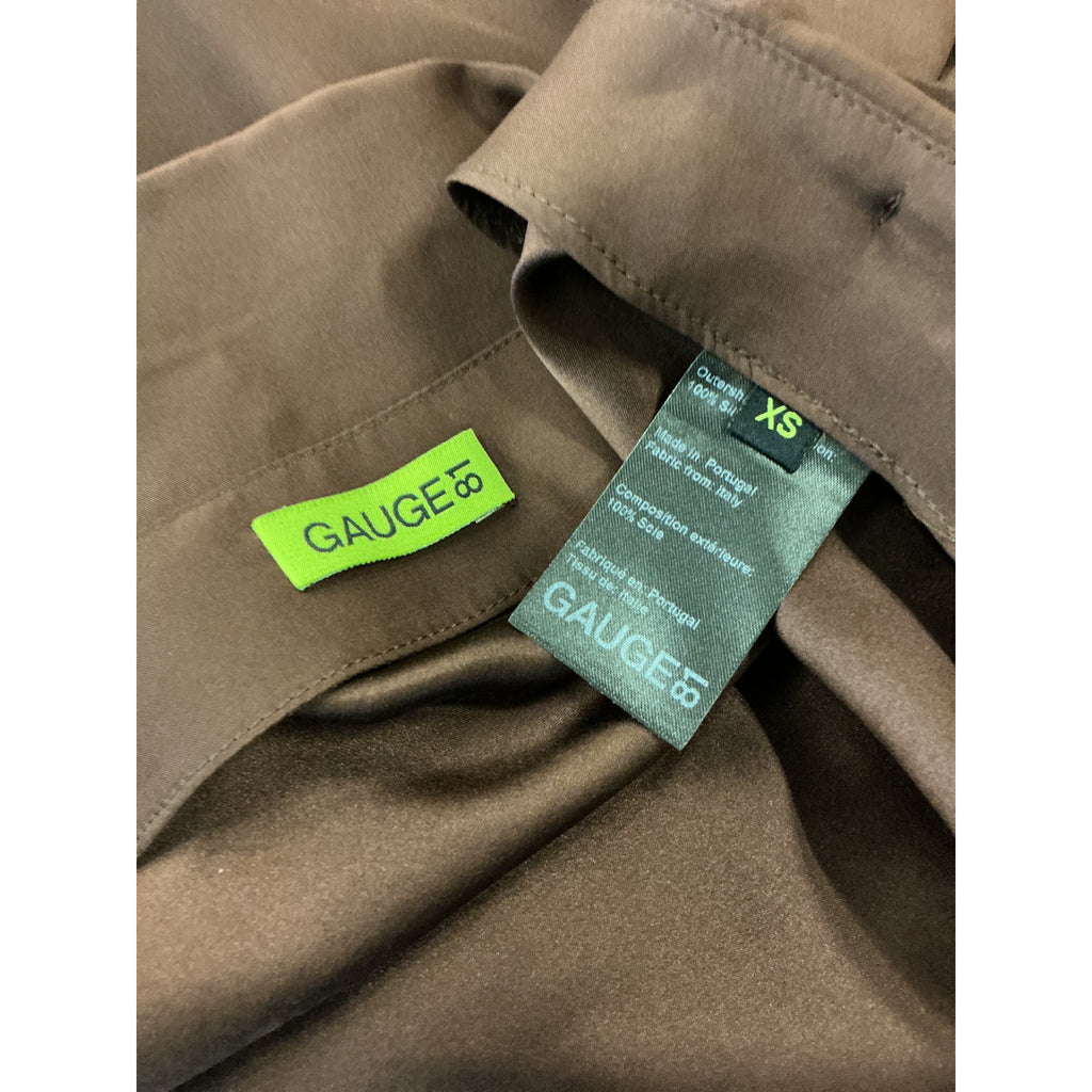 Gauge81 'Paita' Brown Silk Skirt Size XS