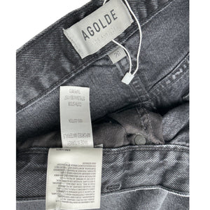 Agolde Relaxed Black Tapered Baggy Denim Jeans Size 26