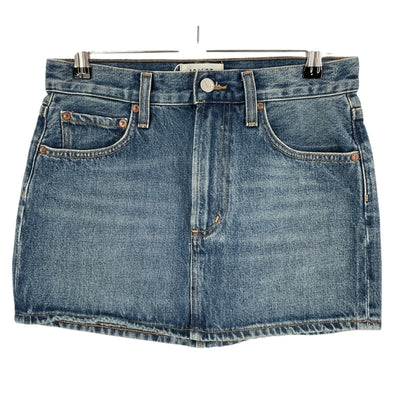 Agolde Classic Blue Alek Denim Mini Skirt Size 24